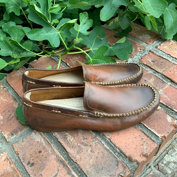 Frye Leather Lewis Venetian Mens Loafers Sz 10 - Picture 3 of 10